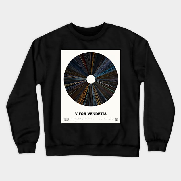 minimal_V for Vendetta Warp Movie Crewneck Sweatshirt by silver-light